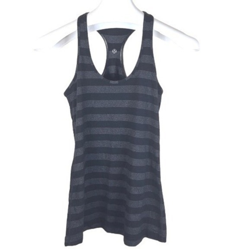 Lululemon Cool Racerback Women's Striped Tank Top Multicolor Size 4 Activewear